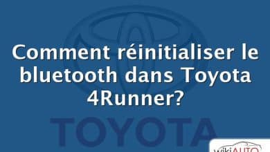 Comment réinitialiser le bluetooth dans Toyota 4Runner?