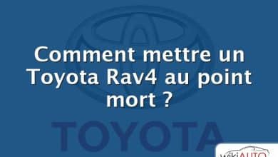 Comment mettre un Toyota Rav4 au point mort ?